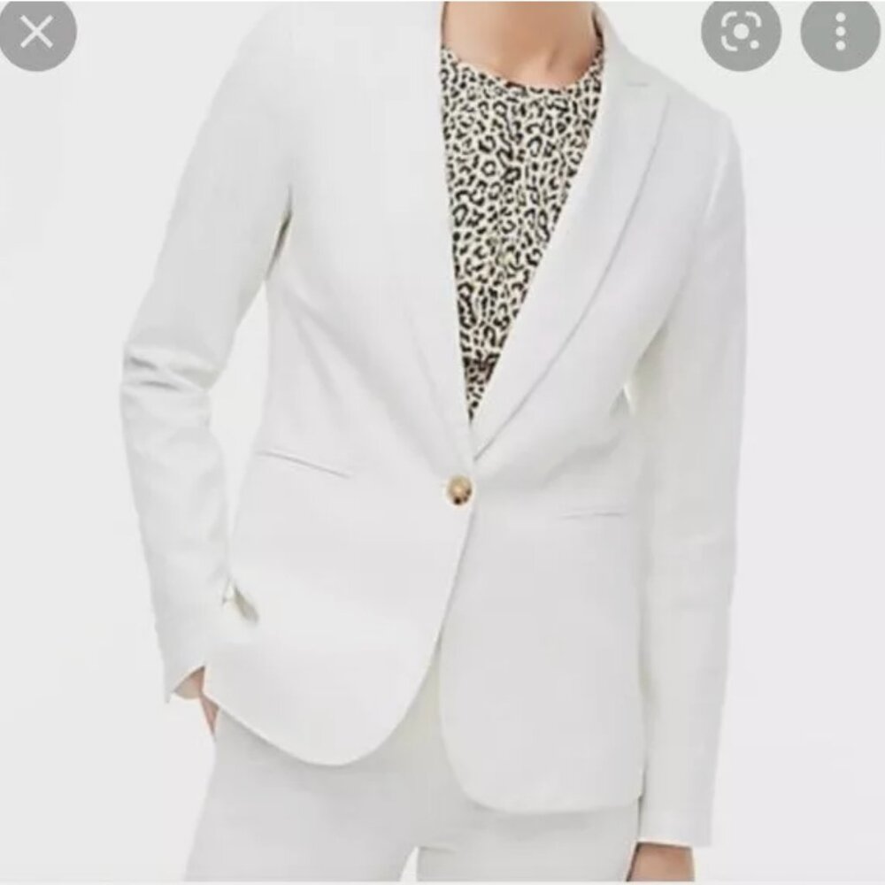 J. Crew Factory White Blazer